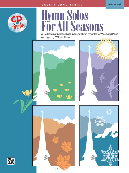 William Cutter : Hymn Solos for All Seasons - Medium High : Solo : Songbook & CD : 038081150772  : 00-16149