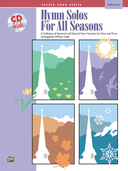 William Cutter : Hymn Solos for All Seasons - Medium Low : Solo : Songbook & CD : 038081150796  : 00-16151