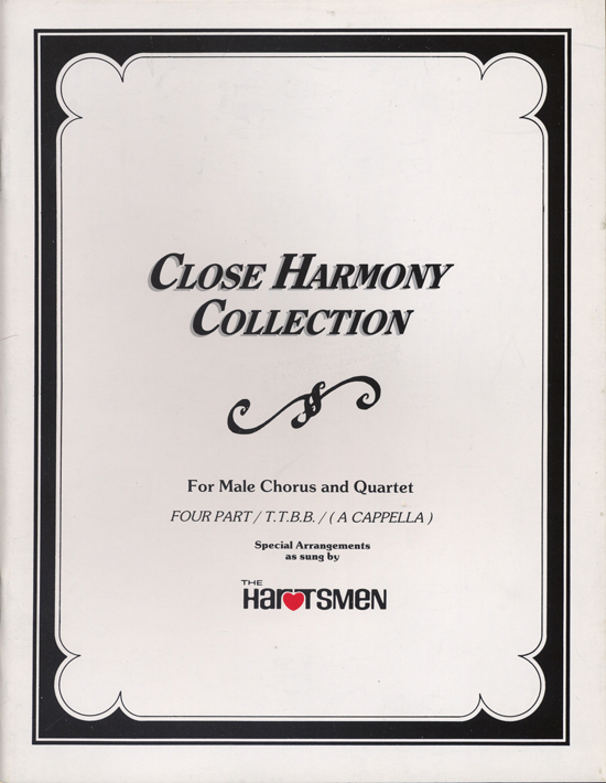 Hartsmen : Close Harmony Collection Vol  1 : TTBB : Songbook : Rudy Hart