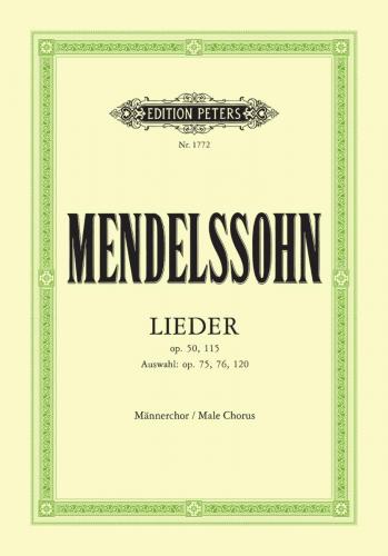 Felix Mendelssohn : Songs for Men's Voices : TTBB : Songbook : Felix Mendelssohn : 98-EP1772