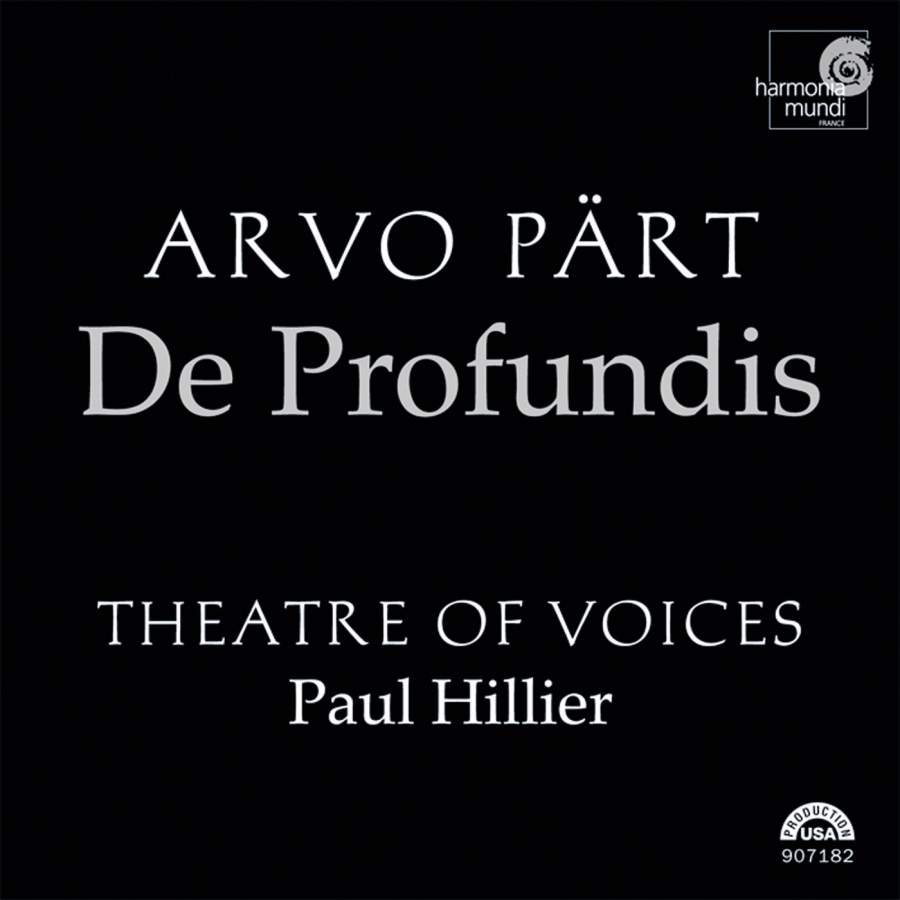 Theatre of Voices : Arvo Part - De Profundis : 1 CD : Paul Hillier : Arvo Part : HMU 907182