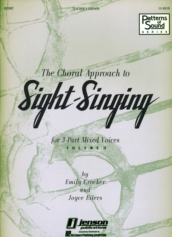 Emily Crocker : The Choral Approach to Sight-Singing Vol. 2 - Teacher's Edition : SAB : Book : Emily Crocker : 42115170