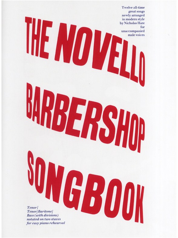 Nicholas Hare : Novello Barbershop Songbook : TTBB : Songbook : 884088671181 : 0711930139 : 14037592