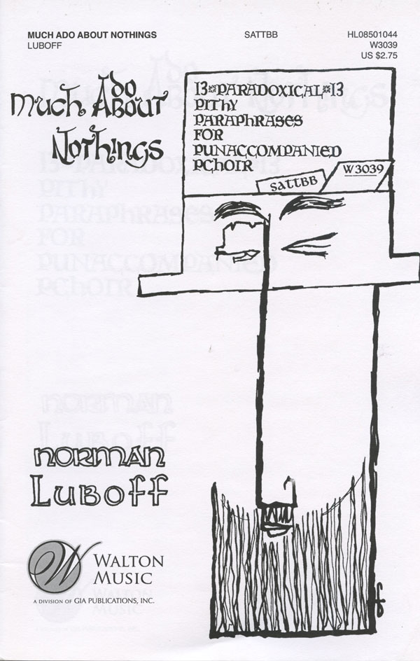 Norman Luboff : Much Ado About Nothings  : Mixed 5-8 Parts : Songbook : Norman Luboff : 073999846058 : W3039