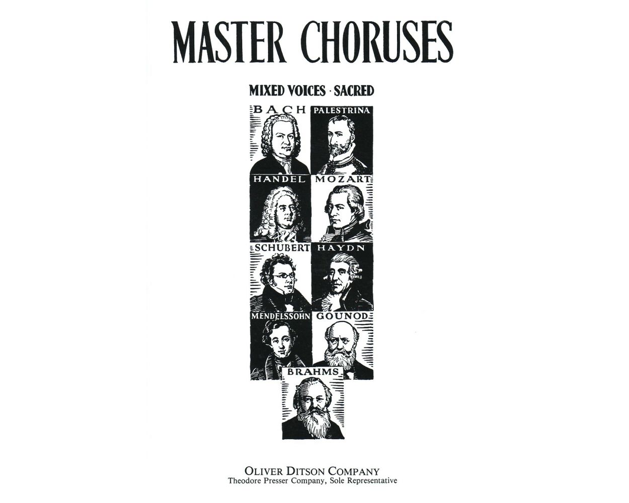 Various Composers : Master Choruses : Mixed 5-8 Parts : Songbook : 432-40089
