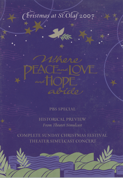 St. Olaf Choir : Where Peace and Love and Hope Abide : DVD :  : E3010