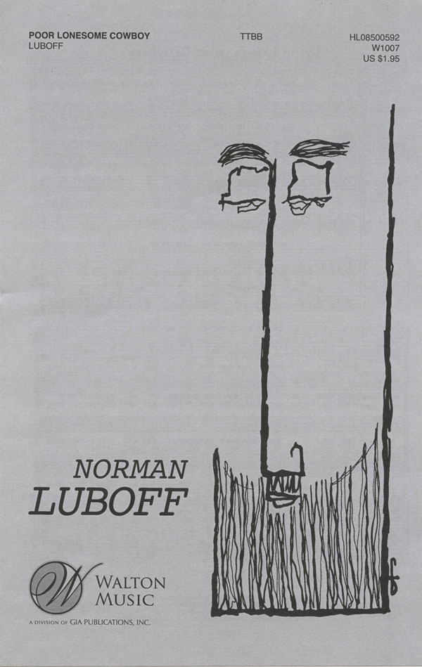 Norman Luboff : Cowboy Songs : TTBB : Sheet Music Collection : Norman Luboff