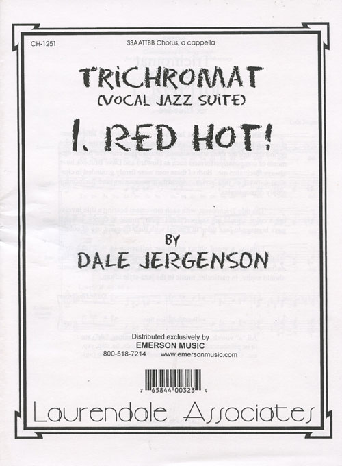 Dale Jergenson : Trichromat (Vocal Jazz Suite) : SATB : Sheet Music