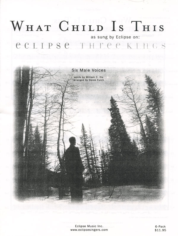 Eclipse 6 - Patrick Rose : Christmas Charts for 6 Male Voices : TTTBBB : Sheet Music Collection : 