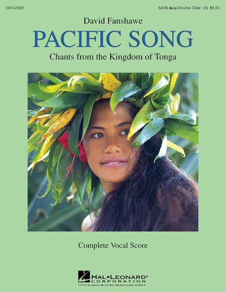 David Fanshawe : Pacific Song : Songbook : David Fanshawe : 884088143022 : 08747009