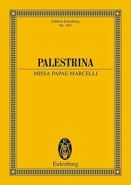 Giovanni Pierluigi da Palestrina : Missa Papae Marcelli : SATB divisi : Songbook : 841886012134 : 3795762812 : 49010403