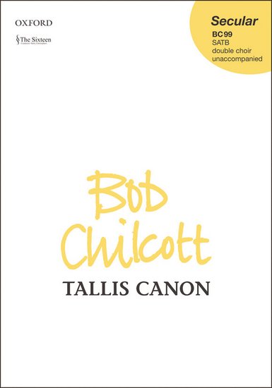 Tallis Canon : SATB : Thomas Tallis : Sheet Music : 9780193357129 : 9780193357129