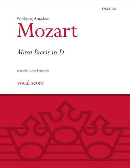 Wolfgang Amadeus Mozart : Missa Brevis in D K.194 : SATB : Songbook : 9780193376304 : 9780193376304
