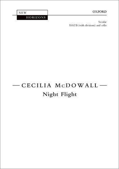 Night Flight : SSATB : Cecilia McDowall : Cecilia McDowall : Sheet Music : 9780193408227