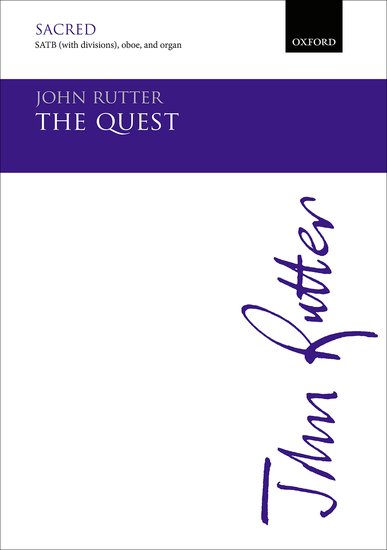 The Quest : SATB : John Rutter : John Rutter : 2 CDs : 9780193413429