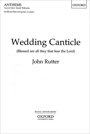 Wedding Canticle : SATB : John Rutter : John Rutter : 1 CD : 9780193505261 : 9780193505261