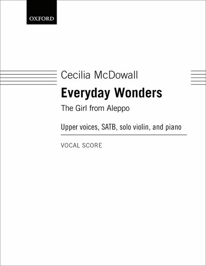 Cecilia McDowall : Everyday Wonders : Songbook : 9780193522589