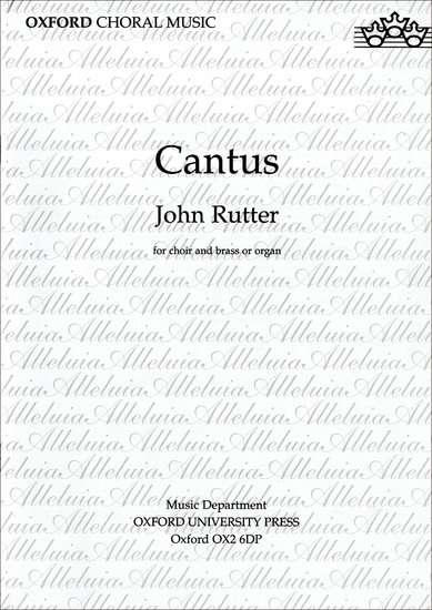 Cantus : SATB : John Rutter : John Rutter : 1 CD : 9780193533608 : 9780193533608