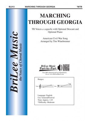 Marching Through Georgia : TB : Tim Winebrenner : Sheet Music : BL913