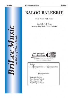 Baloo Baleerie : SSA : Ruth Elaine Schram : Sheet Music : BL954