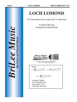 Loch Lomond : Unison : Earlene Rentz : Sheet Music : BL971