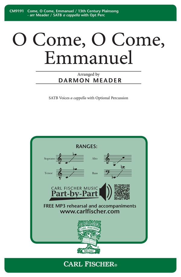 O Come, O Come Emamanuel : SATB : Darmon Meader : New York Voices : Sheet Music : CM9191