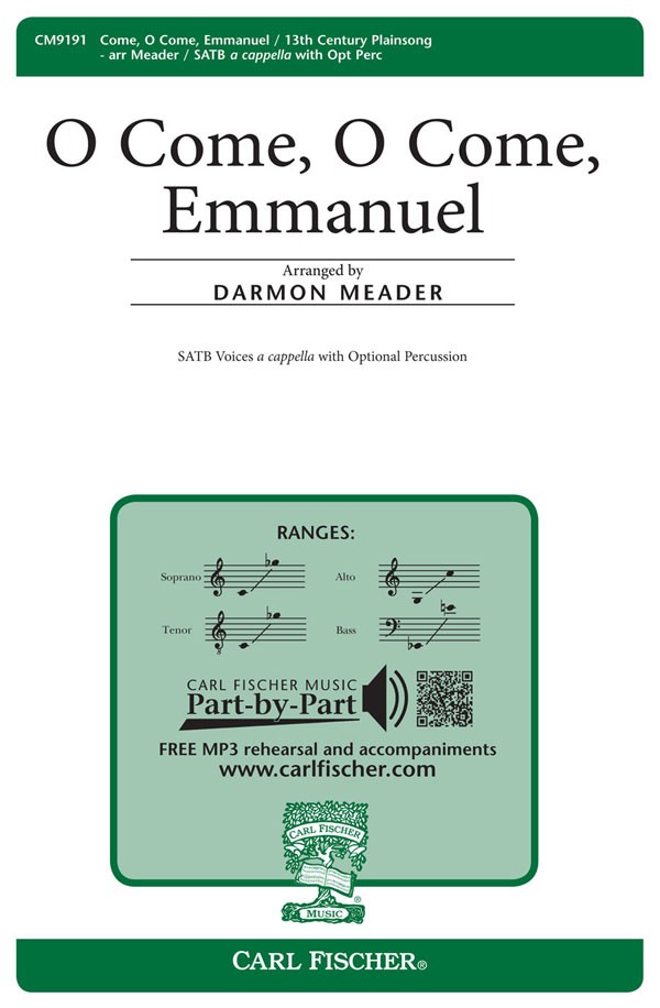 O Come, O Come Emamanuel : SATB : Darmon Meader : New York Voices : Songbook : CM9191