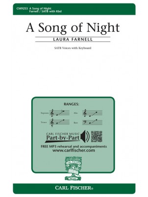 A Song of Night : SATB : Laura Farnell : Sheet Music : CM9253