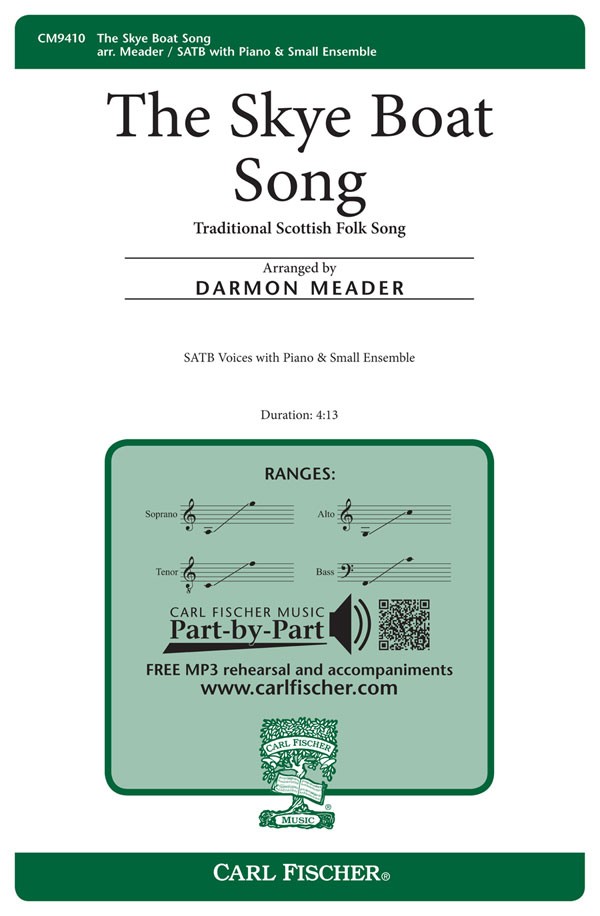 Skye Boat Song : SATB : Darmon Meader : Songbook & CD : CM9410