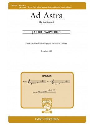 Ad Astra : 3-Part Mixed : Jacob Narverud : Songbook : CM9544