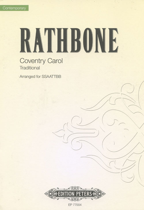 Coventry Carol : SSAATTBB : Jonathan Rathbone : Sheet Music : 98-EP77004