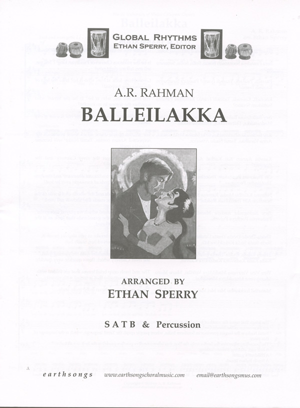 Balleilakka : SATB : Ethan Sperry : A.R. Rahman : Sivaji : Sheet Music : S-339