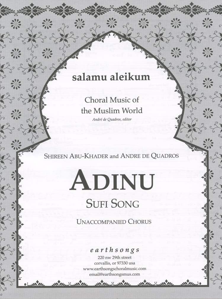 Adinu : Andre de Quadros : Sheet Music Collection : S-351