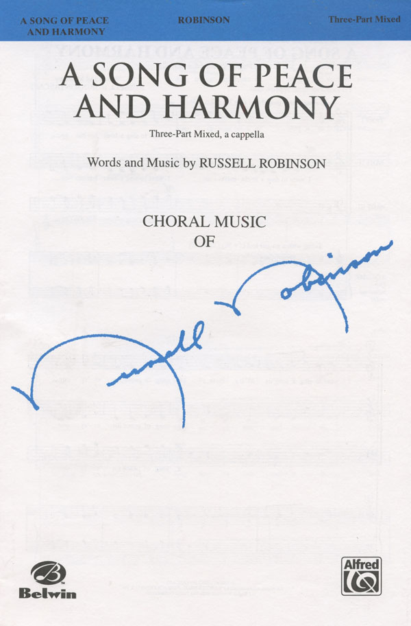 Russell Robinson : Arrangements for 3 Parts : 3 Parts : Sheet Music Collection : Russell L. Robinson