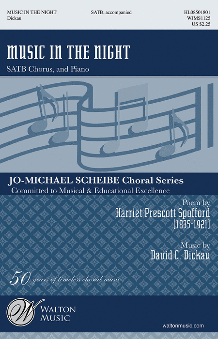 Music in the Night : SATB : David C. Dickau : David C. Dickau : Sheet Music : WJMS1125 : 884088640873