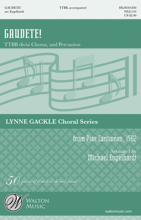 Gaudete! : TTBB divisi : Michael Engelhardt : Sheet Music : WLG143 : 884088651206