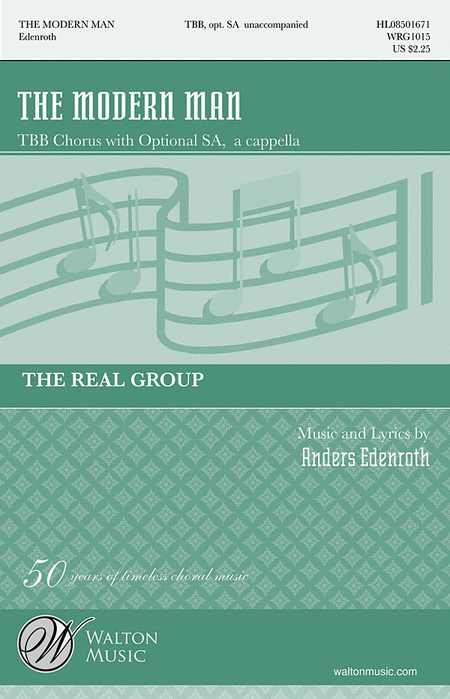 The Modern Man : TBB : Anders Edenroth : The Real Group : Sheet Music : WRG1015 : 884088223359