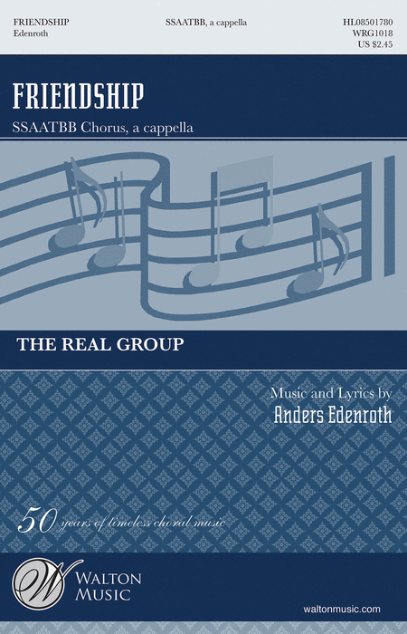 Friendship : SATB divisi : Anders Edenroth : Cole Porter : Real Group : Sheet Music : WRG1018 : 884088564889