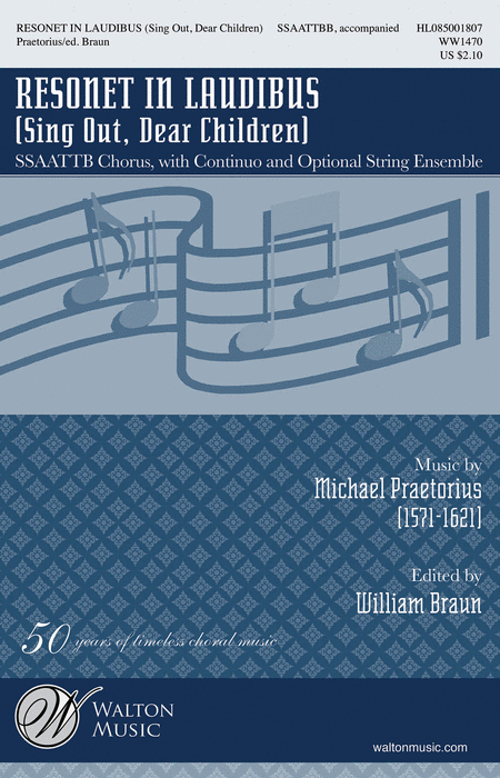 Resonet in Laudibus : SATTBB : Michael Praetorius : Michael Praetorius : Sheet Music : WW1470 : 884088641191