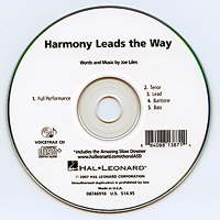 Close Harmony For Men : <span style="color:red;">Harmony Leads the Way</span> - Parts CD : TTBB : Parts CD : 884088138714 : 08746918