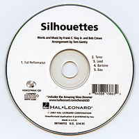 Close Harmony For Men : Silhouettes - Parts CD : TTBB : Parts CD : 884088138639 : 08746912