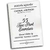 Zoltan Kodaly : 55 Two-Part Exercises : 2-Part : Vocal Warm Up Exercises : Zoltan Kodaly : 073999864274 : 48009969