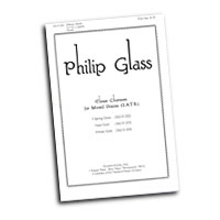 Philip Glass : Three Choruses for Mixed Voices : SATB : Sheet Music : Philip Glass