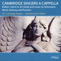 Cambridge Singers : A Cappella : 1 CD : John Rutter :  : 509