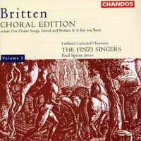 Finzi Singers : Britten: Choral Edition Vol 3 : 1 CD : Paul Spicer : chn 9701