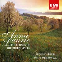 King's Singers : <span style="color:red;">Annie Laurie</span>:  Folksongs of the British Isles : 1 CD : 54904A.2