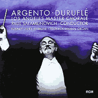 Los Angeles Master Chorale : Argento - Durufle : 1 CD : Paul Salamunovich : Maurice Durufle : 12002