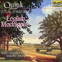 Quink Vocal Ensemble : English Madrigals : 00  1 CD : 80328