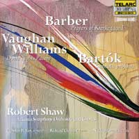 Robert Shaw/Atlanta Symphony : Barber/Bartok/Williams : 1 CD : Robert Shaw :  : 80479