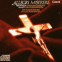 Tallis Scholars : Allegri Miserere : 1 CD : Peter Philips :  : GIM 339